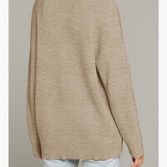 Cozy Oatmeal Women's Sweater Cardigan M - Picture 3 of 9